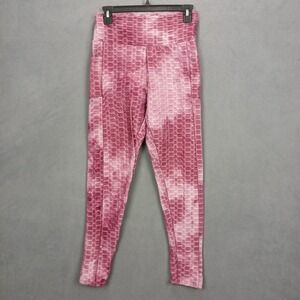 Otos Activewear Leggings Womens Small Pink Purple Tie Dye Textured Butt Lifting